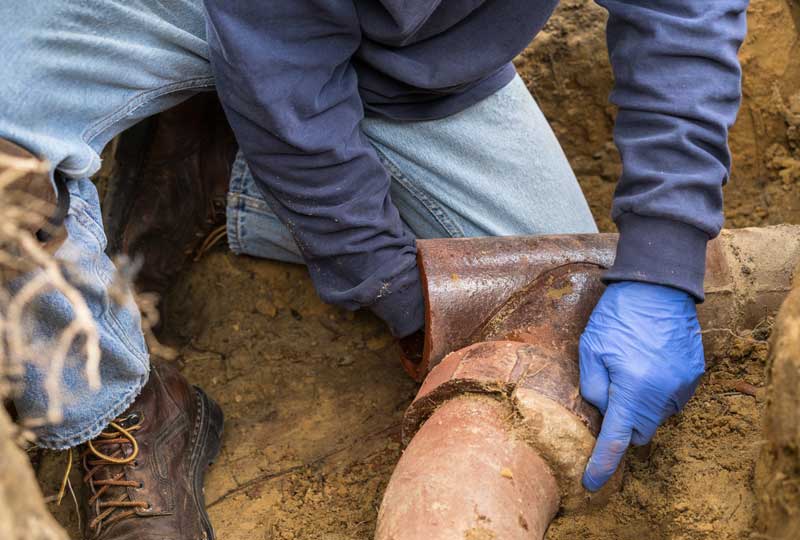 Forest Park Water Line Repair